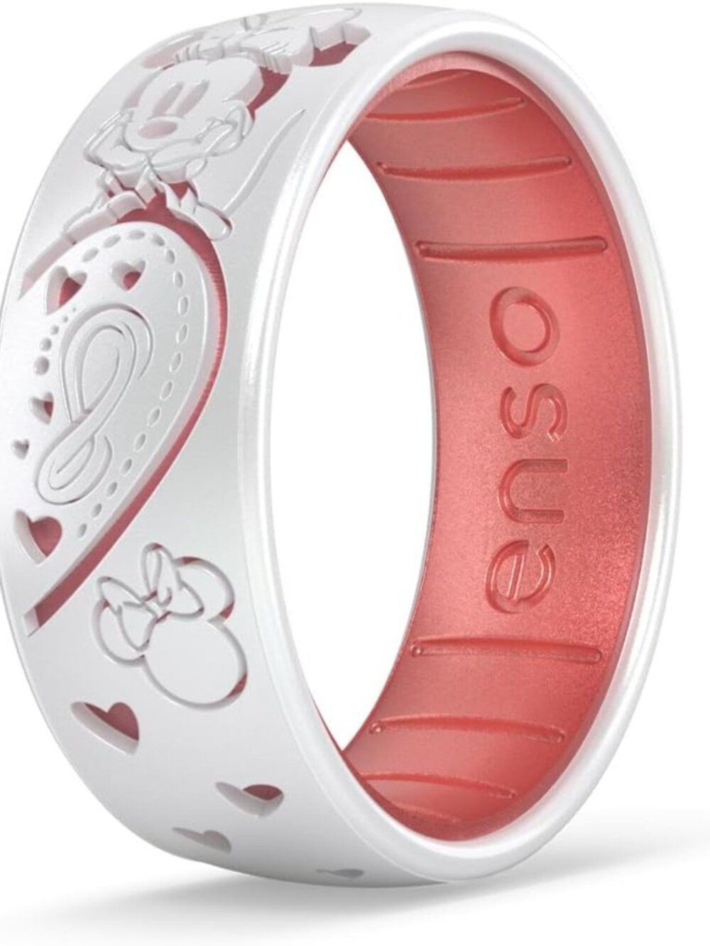 Classic Disney Characters Etched Silicone Ring - Dualtone, Comfortable & Stylish